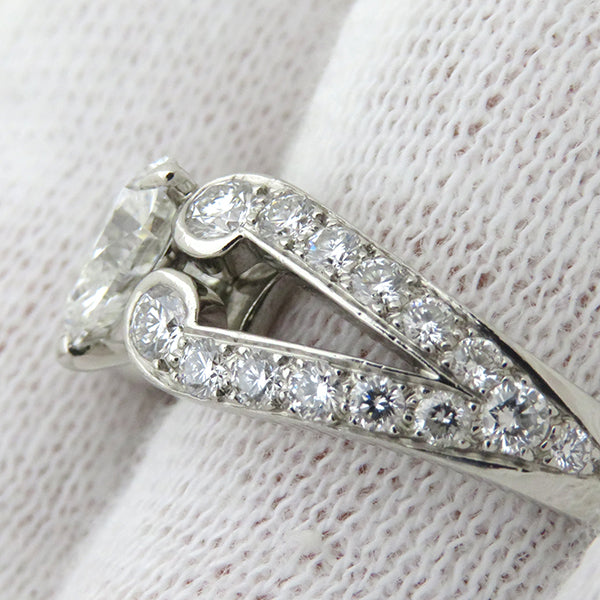 カルティエ Cartier バレリーナ ソリテール ハート プラチナシルバー