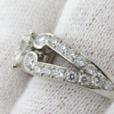 カルティエ Cartier バレリーナ ソリテール ハート プラチナシルバー Pt950 ダイヤモンド リング 指輪 11号