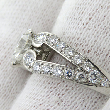 カルティエ Cartier バレリーナ ソリテール ハート プラチナシルバー Pt950 ダイヤモンド リング 指輪 11号