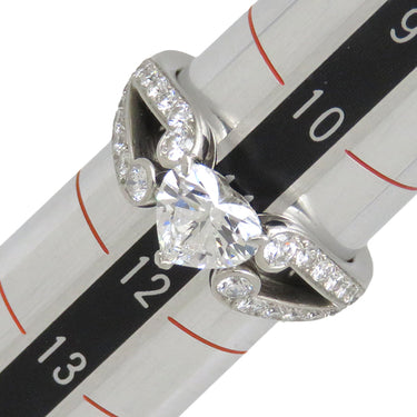 カルティエ Cartier バレリーナ ソリテール ハート プラチナシルバー Pt950 ダイヤモンド リング 指輪 11号