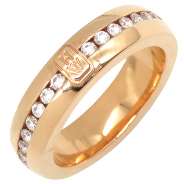 ハリーウィンストン Harry Winston HW ロゴ WBDRRDLGHWL ローズゴールド K18PG ダイヤモンド リング 指輪 Au750 750PG K18 10号
