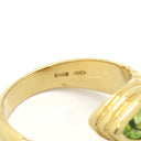 ブルガリ BVLGARI ドッピオ バチェラート イエローゴールド K18YG アイオライト ペリドット リング 指輪 750 18金 11.5号