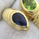 ブルガリ BVLGARI ドッピオ バチェラート イエローゴールド K18YG アイオライト ペリドット リング 指輪 750 18金 11.5号