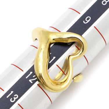 ティファニー Tiffany & Co オープンハート イエローゴールド K18YG リング 指輪 T＆Co. 750 750YG エルサ ペレッティ 10号