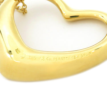 ティファニー Tiffany & Co オープンハート  イエローゴールド K18YG ネックレス エルサペレッティ 18K T&Co. ペンダント