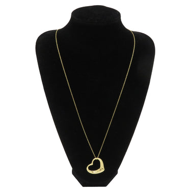 ティファニー Tiffany & Co オープンハート  イエローゴールド K18YG ネックレス エルサペレッティ 18K T&Co. ペンダント