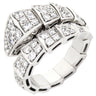 ブルガリ BVLGARI セルペンティ ヴァイパー ダイヤリング 345223 ホワイトゴールド K18WG ダイヤモンド 14038 リング 指輪 フルパヴェ 750 18K WG