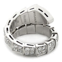 ブルガリ BVLGARI セルペンティ ヴァイパー ダイヤリング 345223 ホワイトゴールド K18WG ダイヤモンド 14038 リング 指輪 フルパヴェ 750 18K WG