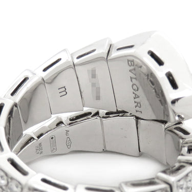 ブルガリ BVLGARI セルペンティ ヴァイパー ダイヤリング 345223 ホワイトゴールド K18WG ダイヤモンド 14038 リング 指輪 フルパヴェ 750 18K WG