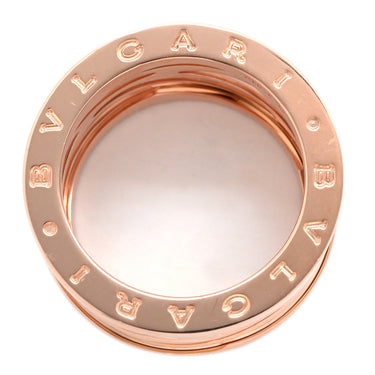ブルガリ BVLGARI ビーゼロワン B-zero1 レジェンド 4バンドリング ピンクゴールド×ホワイト K18PG セラミック #61 リング 指輪 Au750 18K 18金 20号