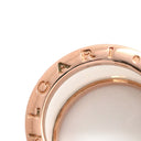 ブルガリ BVLGARI ビーゼロワン B-zero1 4バンドリング 345836 ピンクゴールド×ホワイト K18PG セラミック #53(JP13) リング 指輪 白 750PG 18金 11.5号
