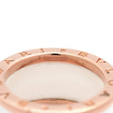 ブルガリ BVLGARI ビーゼロワン B-zero1 4バンドリング 345836 ピンクゴールド×ホワイト K18PG セラミック #53(JP13) リング 指輪 白 750PG 18金 11.5号