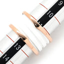 ブルガリ BVLGARI ビーゼロワン B-zero1 4バンドリング 345836 ピンクゴールド×ホワイト K18PG セラミック #53(JP13) リング 指輪 白 750PG 18金 11.5号