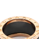 ブルガリ BVLGARI ビーゼロワン B-zero1 4バンドリング ピンクゴールド×ブラック K18PG セラミック #55 リング 指輪 黒 750PG 18金 14.5号