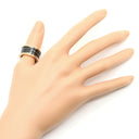 ブルガリ BVLGARI ビーゼロワン B-zero1 4バンドリング ピンクゴールド×ブラック K18PG セラミック #55 リング 指輪 黒 750PG 18金 14.5号