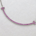 ティファニー Tiffany & Co Tスマイル ペンダント スモール ピンクサファイア ホワイトゴールド K18WG ピンクサファイア ネックレス Au750 Tiffany T smile