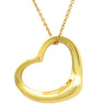 ティファニー Tiffany & Co オープンハート  イエローゴールド K18YG ネックレス エルサペレッティ 18K T&Co.