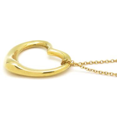 ティファニー Tiffany & Co オープンハート  イエローゴールド K18YG ネックレス エルサペレッティ 18K T&Co.