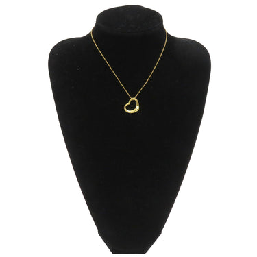 ティファニー Tiffany & Co オープンハート  イエローゴールド K18YG ネックレス エルサペレッティ 18K T&Co.