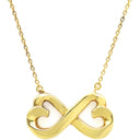 ティファニー Tiffany & Co ダブルラビングハート イエローゴールド K18YG ネックレス Au750 YG パロマピカソ