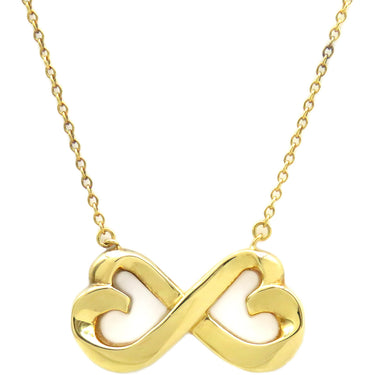 ティファニー Tiffany & Co ダブルラビングハート イエローゴールド K18YG ネックレス Au750 YG パロマピカソ