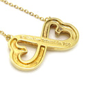 ティファニー Tiffany & Co ダブルラビングハート イエローゴールド K18YG ネックレス Au750 YG パロマピカソ