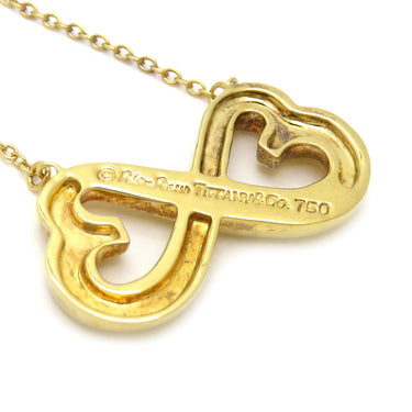 ティファニー Tiffany & Co ダブルラビングハート イエローゴールド K18YG ネックレス Au750 YG パロマピカソ