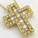 ダミアーニ DAMIANI ベルエポック S 20053701 イエローゴールド K18YG ダイヤモンド ネックレス ペンダント 750 18金 クロス 十字架