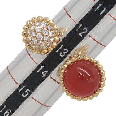 ヴァンクリーフアーペル Van Cleef & Arpels ペルレ クルール アントレ レ ドア VCARN32458 ローズゴールド K18PG ダイヤモンド カーネリアン #54(JP14) リング 指輪 ピンクゴールド 13号