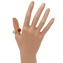 ヴァンクリーフアーペル Van Cleef & Arpels ペルレ クルール アントレ レ ドア VCARN32458 ローズゴールド K18PG ダイヤモンド カーネリアン #54(JP14) リング 指輪 ピンクゴールド 13号