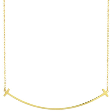 ティファニー Tiffany & Co Tスマイル ペンダント ラージ 60011652 イエローゴールド K18YG ネックレス Au750 Tiffany T smile