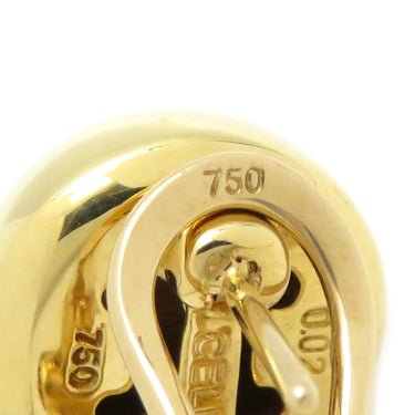 セリーヌ CELINE ボール＆スターモチーフ ダイヤ ピアス イエローゴールド K18YG ダイヤモンド ピアス Au750 18K 星モチーフ 1Pダイヤ クリップタイプ