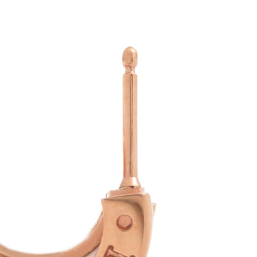 ブルガリ BVLGARI B-zero1 ビーゼロワン 346464 ホワイトXピンクゴールド K18PG セラミック ピアス 白 BVLGARI 750