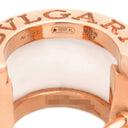 ブルガリ BVLGARI B-zero1 ビーゼロワン 346464 ホワイトXピンクゴールド K18PG セラミック ピアス 白 BVLGARI 750