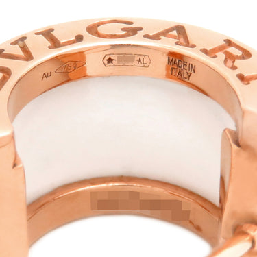 ブルガリ BVLGARI B-zero1 ビーゼロワン 346464 ホワイトXピンクゴールド K18PG セラミック ピアス 白 BVLGARI 750