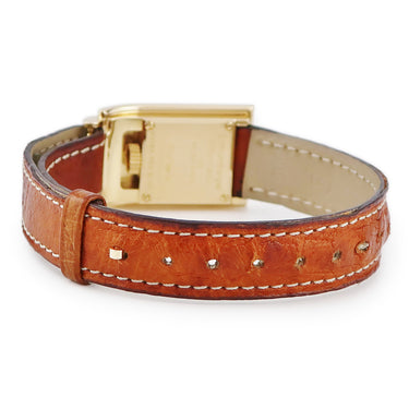 腕時計 ティファニー Tiffany & Co シュランバージェ 13902003 クオーツ レディース メーカーOH済み K18YG無垢 スクエア バー ヴィンテージ