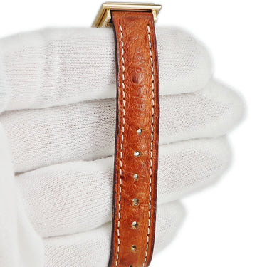 腕時計 ティファニー Tiffany & Co シュランバージェ 13902003 クオーツ レディース メーカーOH済み K18YG無垢 スクエア バー ヴィンテージ