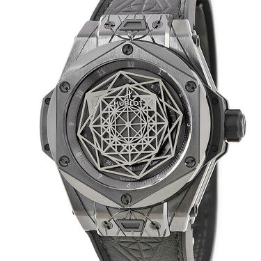 腕時計 ウブロ HUBLOT ビッグバン ウニコ サンブルー オールブラック 415.CX.1114.VR.MXM17 自動巻き メンズ ブラック 限定