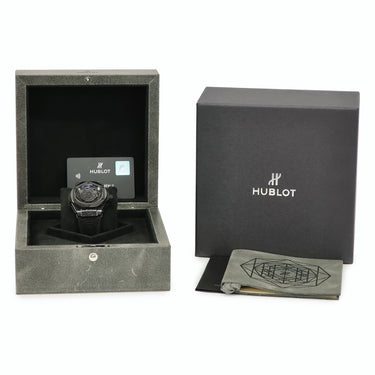 腕時計 ウブロ HUBLOT ビッグバン ウニコ サンブルー オールブラック 415.CX.1114.VR.MXM17 自動巻き メンズ ブラック 限定