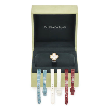 腕時計 ヴァンクリーフアーペル Van Cleef & Arpels スウィートアルハンブラ 2386240 VCARO8SF00 クオーツ レディース K18RG無垢 シェル