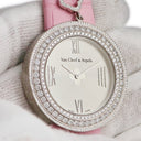 腕時計 ヴァンクリーフアーペル Van Cleef & Arpels チャーム VCARM95400 クオーツ レディース K18WG無垢 純正ダイヤ ラウンド ローマン