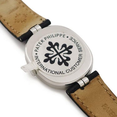 腕時計 パテックフィリップ PATEK PHILIPPE ゴールデンエリプス  3930A クオーツ メンズ ネイビー デイト ヴィンテージ