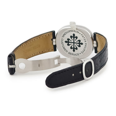 腕時計 パテックフィリップ PATEK PHILIPPE ゴールデンエリプス  3930A クオーツ メンズ ネイビー デイト ヴィンテージ