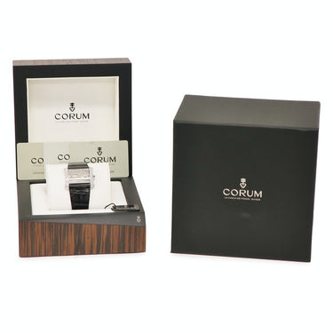 腕時計 コルム CORUM ゴールデンブリッジ レディ 113.353.69/0081 0019G 手巻き レディース K18WG無垢 スケルトン 純正ダイヤ