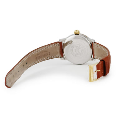 腕時計 ロンジン LONGINES リンドバーグ アワーアングル 628.5229 自動巻き メンズ K18YG無垢×SS コンビ ローマン 復刻 希少