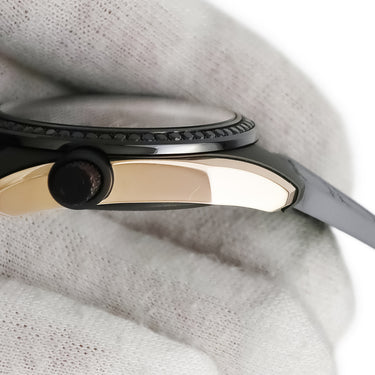 腕時計 クリスチャン・ディオール Christian Dior シフル ルージュ CD08352X1345 自動巻き メンズ 新品同様 K18PG×SS ブラックダイヤ 限定