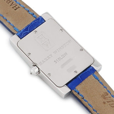 腕時計 ハリーウィンストン Harry Winston レディー アヴェニュー クラシック 310LQW クオーツ レディース K18WG無垢 純正ダイヤ&サファイア