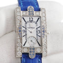 腕時計 ハリーウィンストン Harry Winston レディー アヴェニュー クラシック 310LQW クオーツ レディース K18WG無垢 純正ダイヤ&サファイア