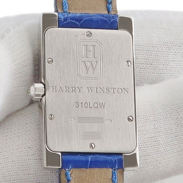 腕時計 ハリーウィンストン Harry Winston レディー アヴェニュー クラシック 310LQW クオーツ レディース K18WG無垢 純正ダイヤ&サファイア