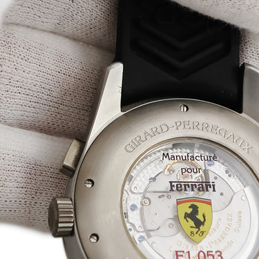 腕時計 ジラールペルゴ GIRARD PERREGAUX WW.TC クロノ F1 053 49800.22.611.FK6A 自動巻き メンズ OH済 ブラック レッド